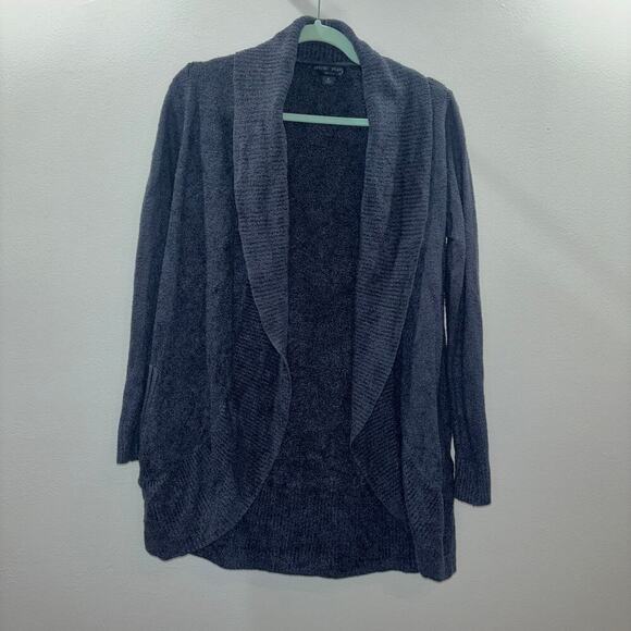 Barefoot Dreams Cozy Chic Lite Gray Knit 
Cardigan Size Medium - Picture 1 of 15